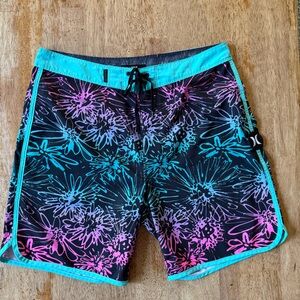 Hurley Geometric Patterned Swim Shorts